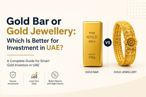 Read more about the article Gold Bar or Gold Jewellery: Which Is Better for Investment in UAE?